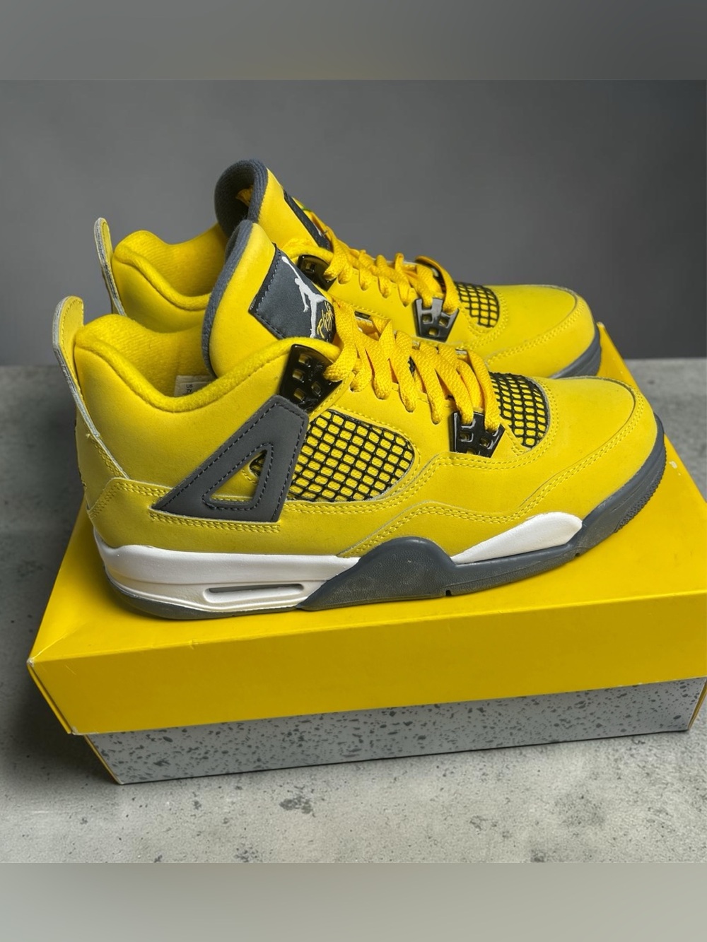 Jordan Kids' Sneakers in Yellow and Gray